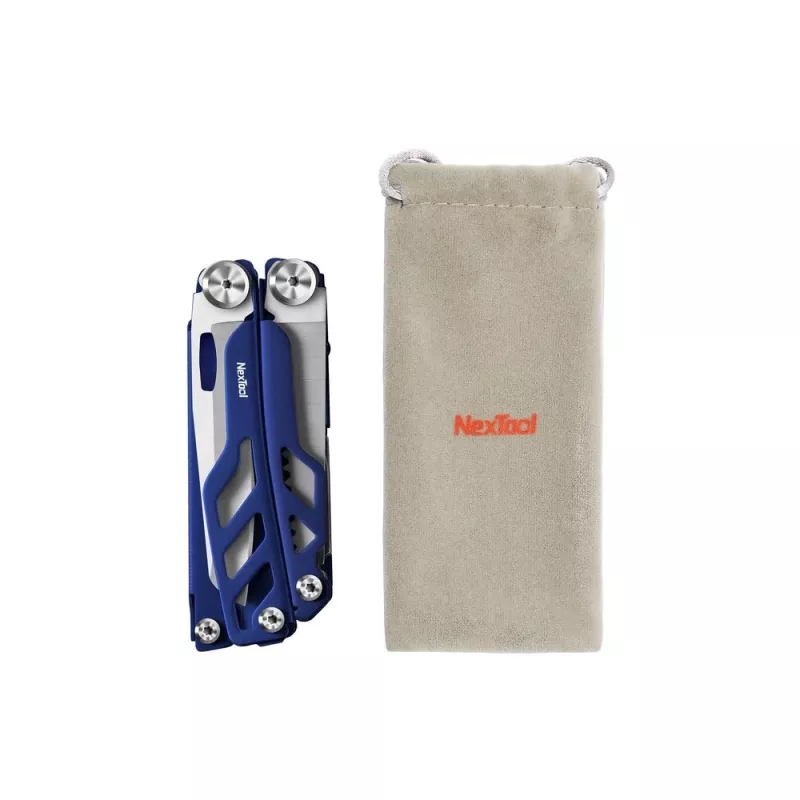 Multitool Nextool FLAGSHIP Pro NE20271 16-w-1 nóż składany wielofunkcyjny, ostrza ze stali nierdzewnej, niebieski, po złożeniu 11 cm
