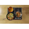 Gas hob Gorenje GT641KB, built-in 60 cm, 4 gas zones, tempered glass, cast iron grates, rotary knobs