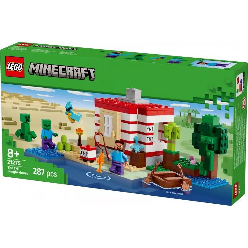 Zestaw konstrukcyjny LEGO Minecraft 21275 Dom w dżungli z TNT