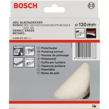 Krążek z jagnięcej skóry Bosch 2608610001 Średnica 13 cm Szary