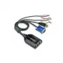 Przewód adaptera KVM ATEN Dual USB - VGA do CAT5e/6 z obsługą audio i Virtual Media (tylko dla KM0932)