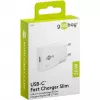 USB-C PD GaN Fast Charger cienki (30 W) (Biały)
