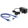 Obudowa HDD DeLOCK 42612 Czarna 3,5 cala