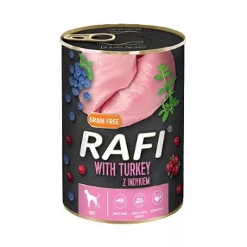 Dolina Noteci Rafi Dog mokra karma z indykiem, borówkami i żurawiną - 800g