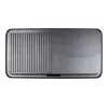 Elektryczny grill stołowy Rommelsbacher BBQ 2003 — 1900 W, 50×25 cm, ryflowana + Teppanyaki, regulowany termostat, srebrny/czarny