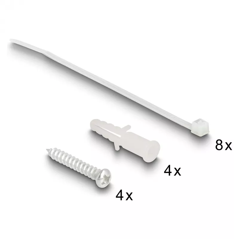 Skrzynka rozdzielcza DeLOCK 66235 4 porty Metal Czarna