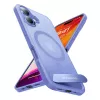 Etui ochronne Torras serii Pstand do iPhone 16 — Niebieskie, wąska konstrukcja z zintegrowaną podstawką
