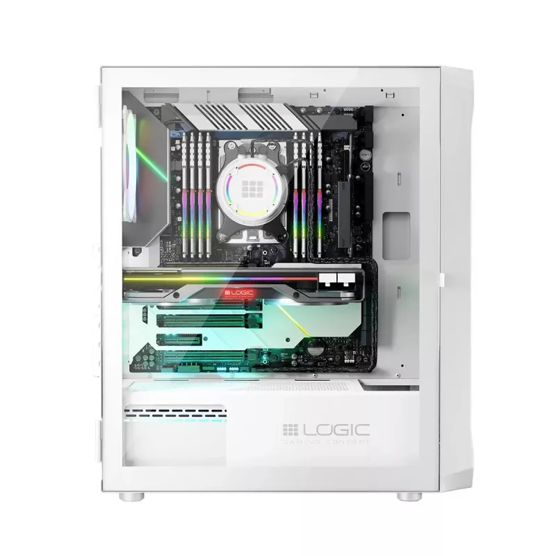Obudowa Logic PORTOS ARGB MINIDI USB 3.0 Biała