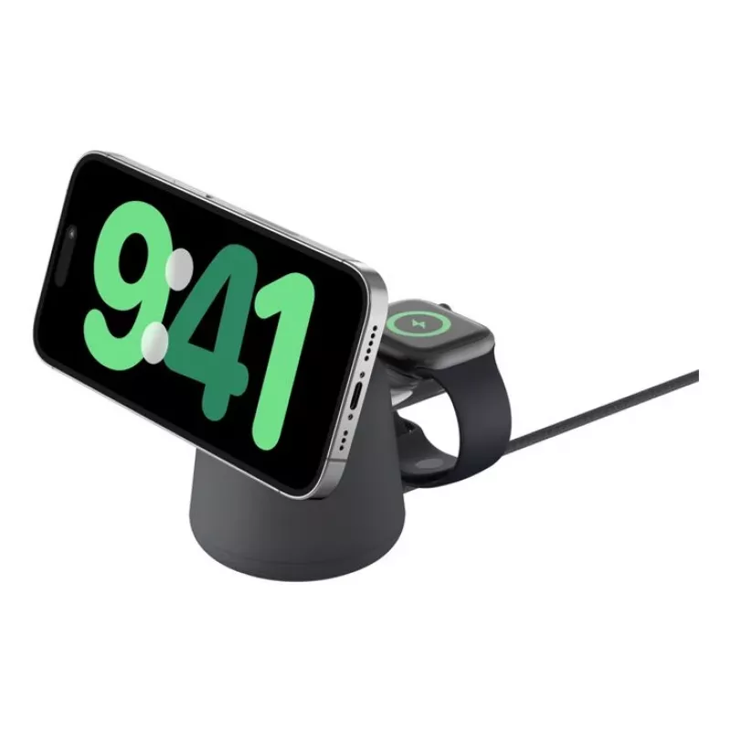 Ładowarka bezprzewodowa Belkin WIZ027VFH36 2‑w‑1 magnetyczna Qi2 15W do iPhone i Apple Watch