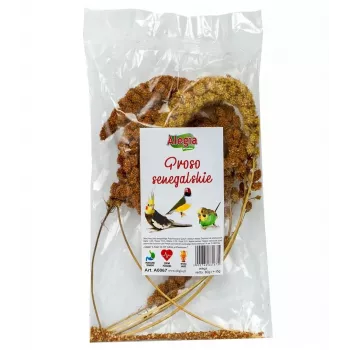 Przysmak dla ptaków i gryzoni Alegia Senegalese Millet mix, smak zbożowy, woreczek 80 g