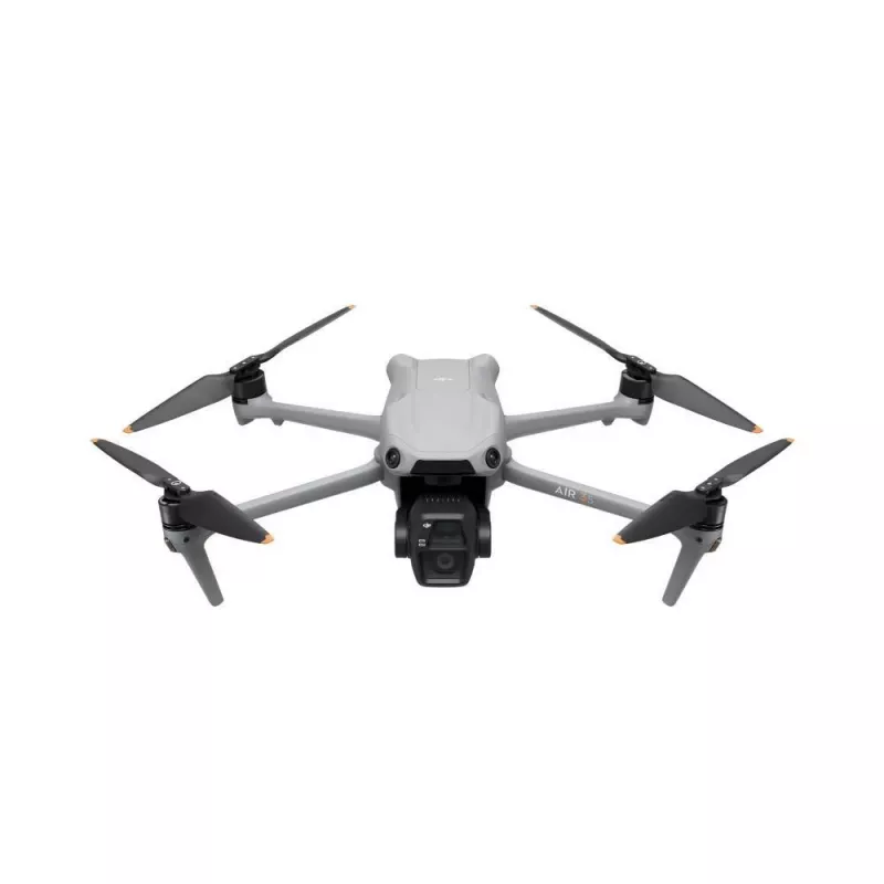 Quadcopter DJI Air 3s — dron 4-śmigłowy, kamera 50 MP, wideo 3840×2160, 27 m/s, zasięg 32 000 m, bateria 4276 mAh, 42 GB pamięć wewnętrzna, szary