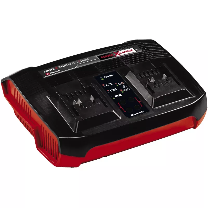Zestaw ładowarki do akumulatorów Einhell 2x 4,0 Ah Twincharger AC LED