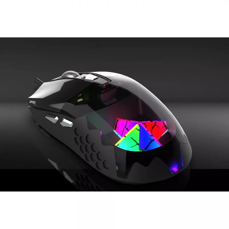 INCA Cian INCA Empousa 3D RGB Led 7200 Dpi Klawisze Makro Prywatna Mysz Gamingowa