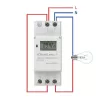 Elektroniczny przekaźnik czasowy na szynę DIN QOLTEC 50983, zasilany baterią, do obwodów automatyki