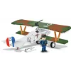 Klocki konstrukcyjne Cobi Blocks Nieuport 17 C.1 277 szt. — Zestaw modelu samolotu, Kolekcjonerski zestaw klocków