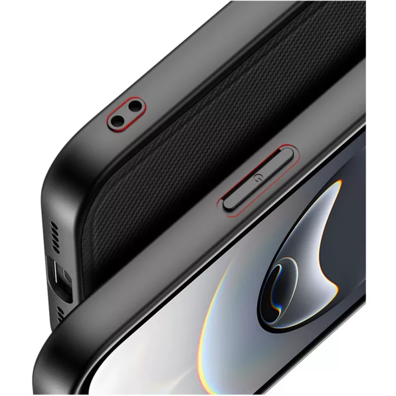 Etui Nevox 2499 do telefonu komórkowego, czarne, na iPhone'a 16e, 15,5 cm