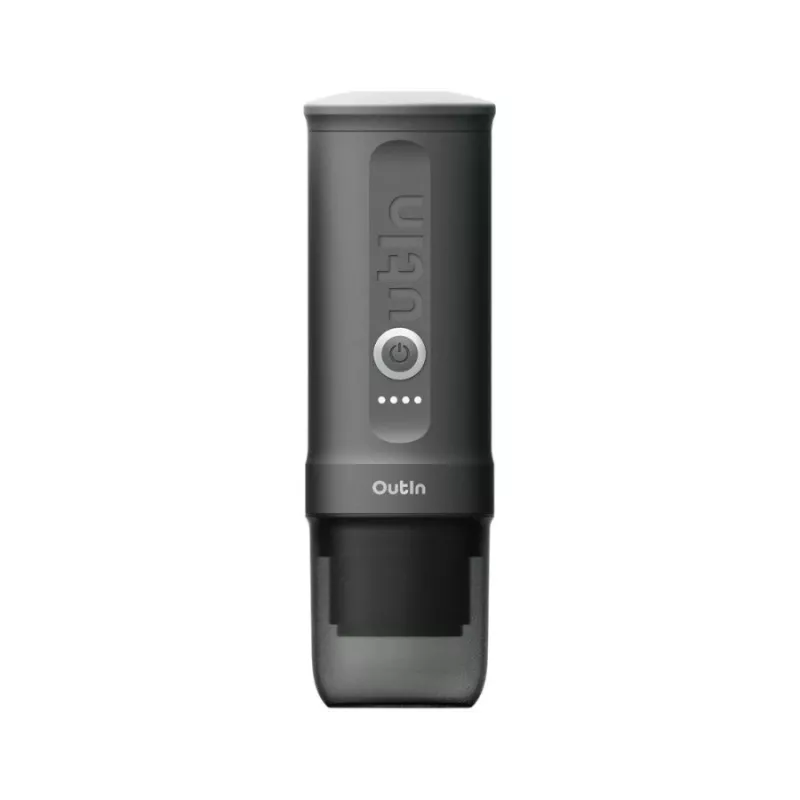 Ekspres do kawy OUTIN Outin Nano szary — mielona kawa, 20 barów, bateria 7500 mAh, 670 g