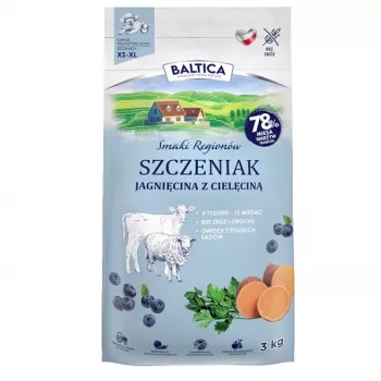BALTICA regional flavours Junior Jagnięcina z cielęciną - sucha karma dla psa - 3 kg