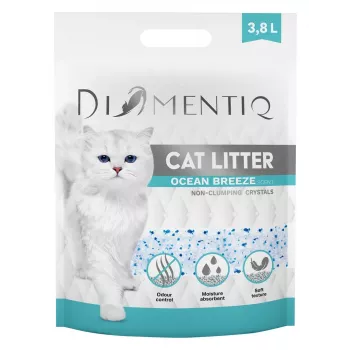 Żwirek zbrylający DIAMENTIQ Diamentiq Ocean Breeze 3.8 l — granulki silikonowe, 1,5 kg, antybakteryjny, niepylący