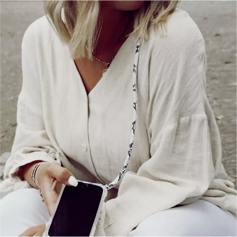 Necklace case Lookabe Snake Edition dla iPhone 7/8, srebrny, ochronna obudowa z linką w stylu wisiorka