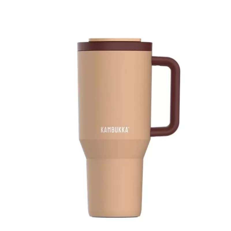 Termiczny kubek z teleskopową słomką Kambukka Rio Tumbler 950ml Almond Dream