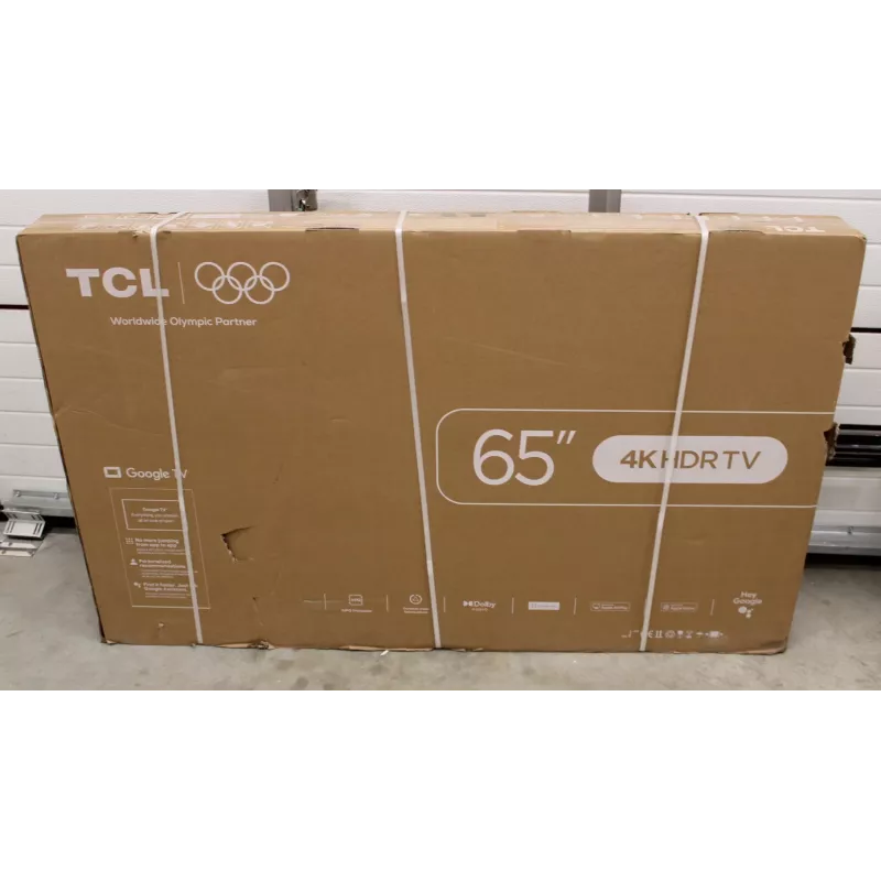 TCL 65V6C 65-calowy telewizor LED 4K Smart TV z Google TV — 65 cali (uszkodzone opakowanie)