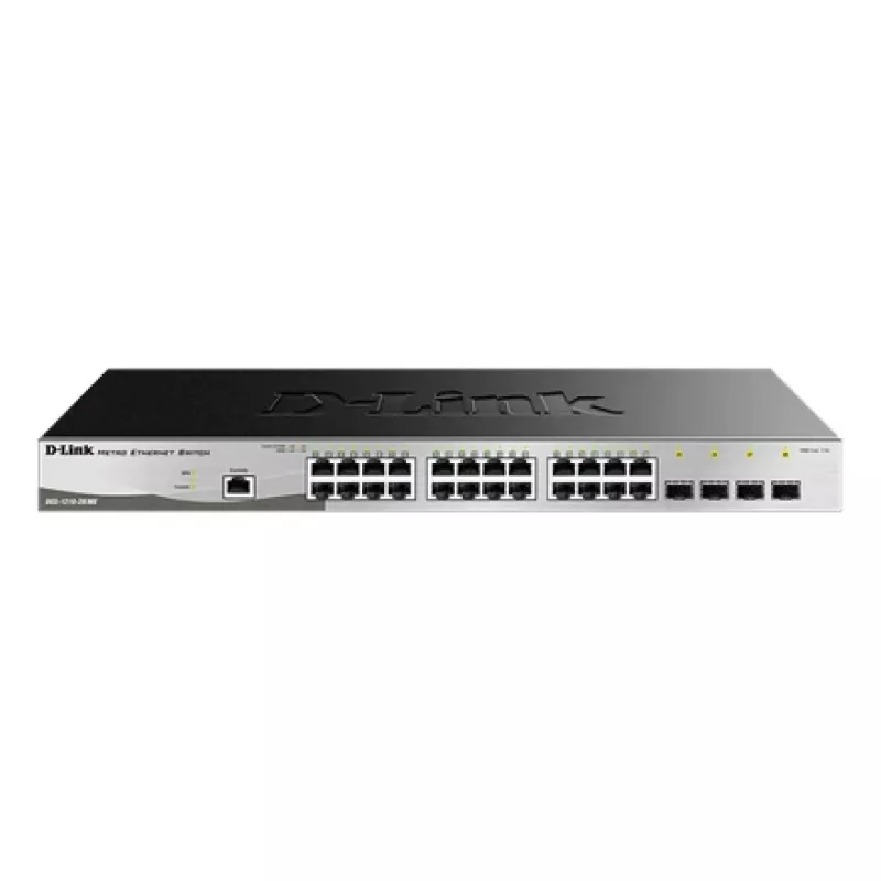 Przełącznik sieciowy D-Link DGS-1210-28/ME/E zarządzalny L2+ Gigabit Ethernet (10/100/1000) 1U czarny, szary