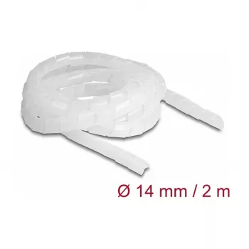 Wąż spiralny DeLOCK elastyczny 2 m x 14 mm przezroczysty polietylen
