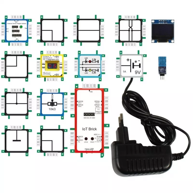 ALLNET IoT Set ALL-BRICK-0688 — zestaw IoT, język hiszpański