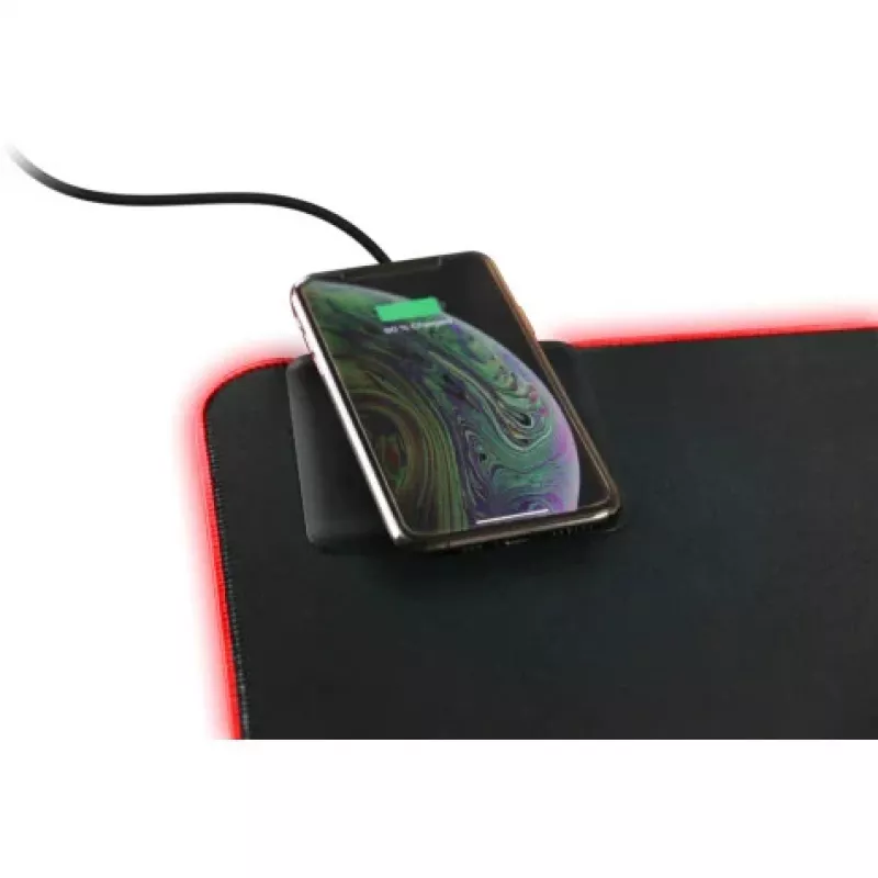 Deltaco GAM-092 - Czarny - Monochromatyczny - Neopren - USB - Gamingowa podkładka pod mysz