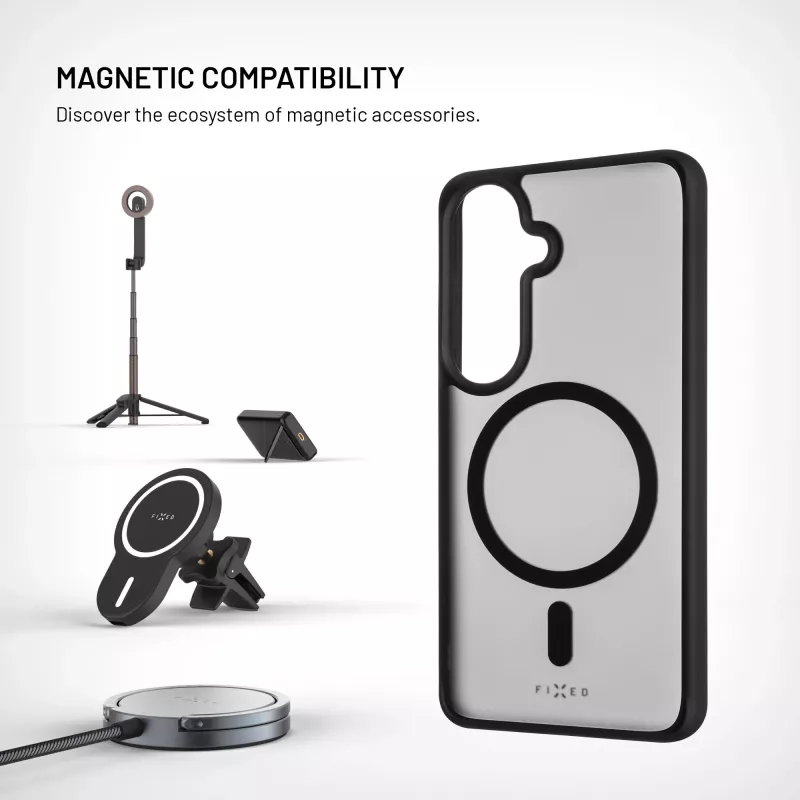 Fixed MagMisty | Pokrywa tylna | Samsung | Galaxy S26 | Poliwęglan/TPU | Czarny