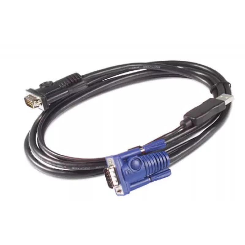 Kabel APC KVM USB - 1.8 m, 1.83 m, USB, USB, VGA, Czarny, USB-A