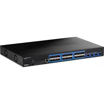 TRENDnet 28-portowy zarządzalny przełącznik SFP warstwy 2 z 10G SFP+