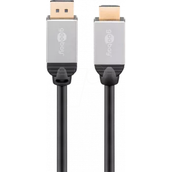 Wentronic 71460 Adapter interfejsu/płci DisplayPort HDMI Czarny - Szary (71460)