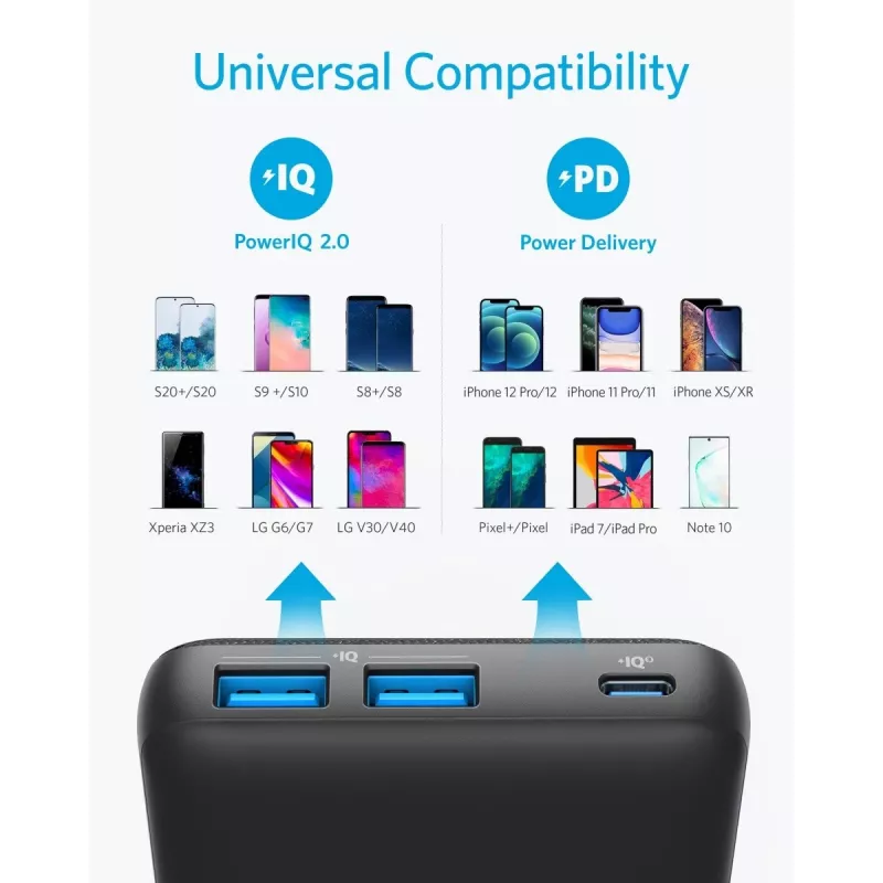 POWER BANK USB 20000MAH CZARNY/A1365G11 ANKER