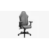 Uniwersalny fotel gamingowy Aerocool Crown AeroSuede z wyściełanym siedziskiem, kamiennoszary