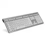 klawiatura Logickeyboard SKB-AJPU-DE Universal USB QWERTZ German Aluminium biały