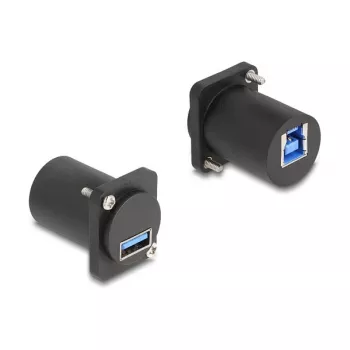 DeLOCK Moduł D-Type USB 5 Gb/s Type-A żeński – Type-B żeński czarny