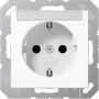 Gniazdko wtykowe typu F Jung A 1520 BFNA WW, 16 A 250 V, białe, termoplastyczne