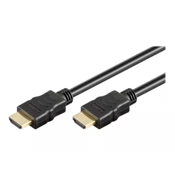 Wentronic goobay Series 2.0 - Highspeed - HDMI-Kabel mit Ethernet - HDMI männlich zu HDMI männlich - 15 m - Doppelisolierung - Schwarz - 4K Ultra HD s