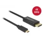 Kabel Delock USB Type-C Plug > Displayport Plug (DP Alt Mode) 4K 60 Hz 3m czarny