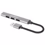Manhattan USB-A 4-Portowy Hub, 4x porty USB-A (1x USB 3.2 Gen1 5 Gbps aka USB 3.0, 3x USB 2.0 480 Mbps), zasilany z portu USB (nie wymaga zewnętrznego zasilacza), Aluminium