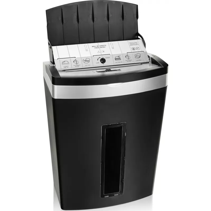 Niszczarka do papieru Peach PS600-10 Mikroniszczenie 63 dB Czarny, Srebrny