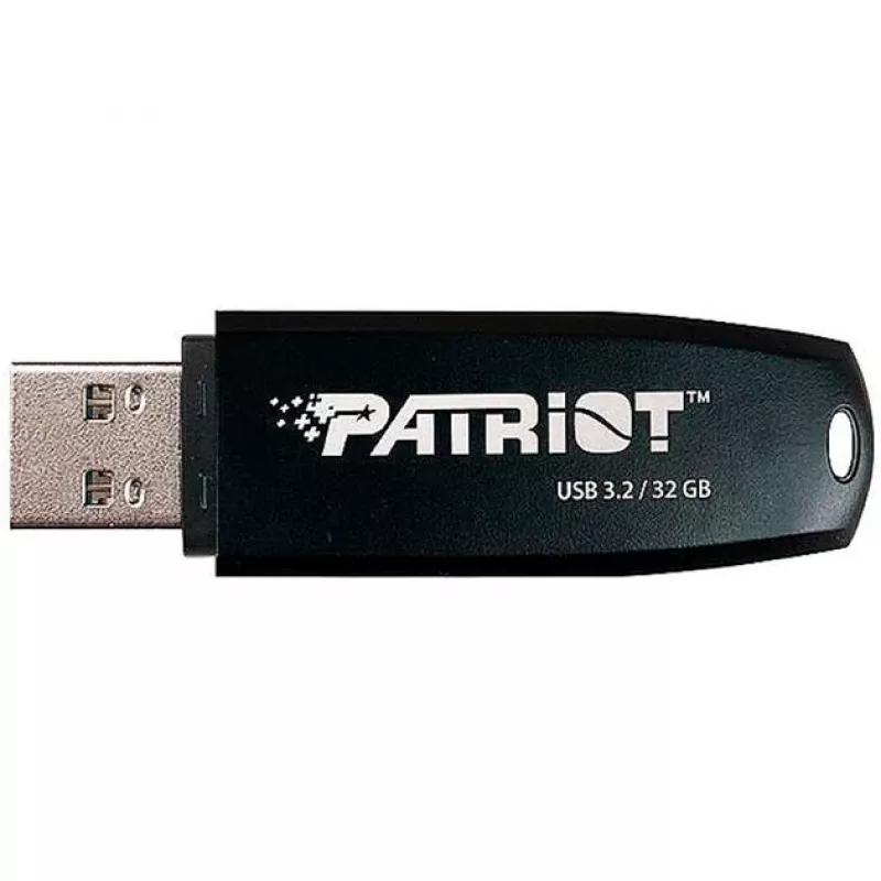 Pamięć USB PATRIOT 32 GB USB typu A 3.2 Gen 1 czarna, 80 MB/s, brelok na klucze