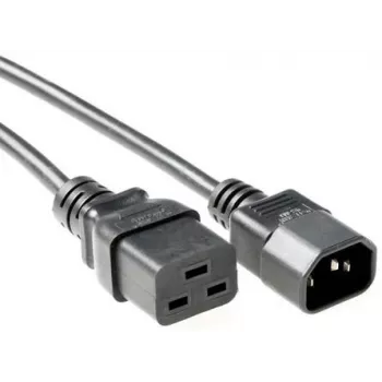 Microconnect PE0191430 przewód zasilający Czarny 3 m Wtyk C19 Wtyk C14