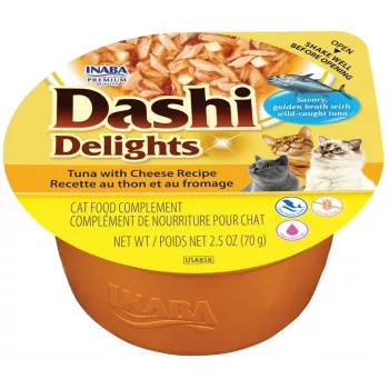 INABA Dashi Delights Tuńczyk z przepisem z serem mokra karma dla kotów 70 g