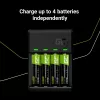 Ładowarka do akumulatorów zielony Cell GC VitalCharger z 4 akumulatorami NiMH AA 2000 mAh