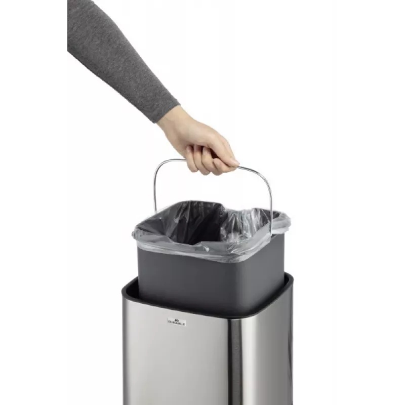 Durable TOUCH 12L prostokątny stal nierdzewna srebrny czarny