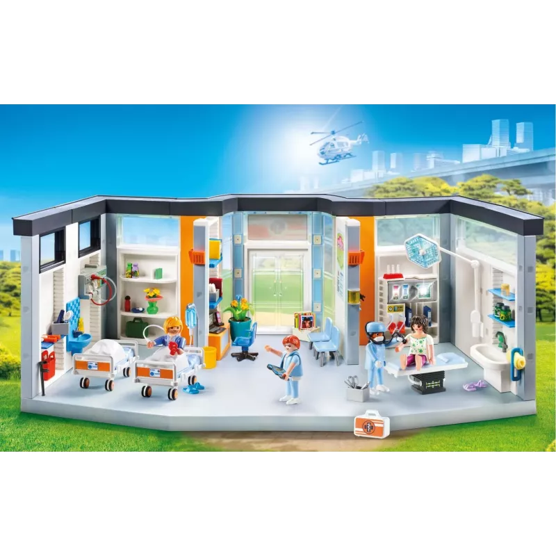 Figurka Playmobil 70191 Umeblowane Skrzydło Szpitalne 297 elementów