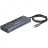 DeLOCK 63410 USB 3.2 Gen 1 Type-C Hub 5000 Mbit/s Niebieski